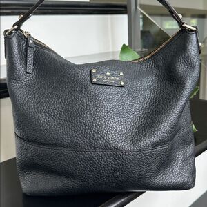 Kate Spade genuine pebbled leather shoulder bag hobo purse, thick luxurious